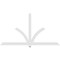 Ekena Millwork Redmond Architectural Grade PVC Gable Bracket, 96"W x 52"H x 2"D x 4"F, 13/12 Pitch GBP096X52X0204RED00 - alternate 5